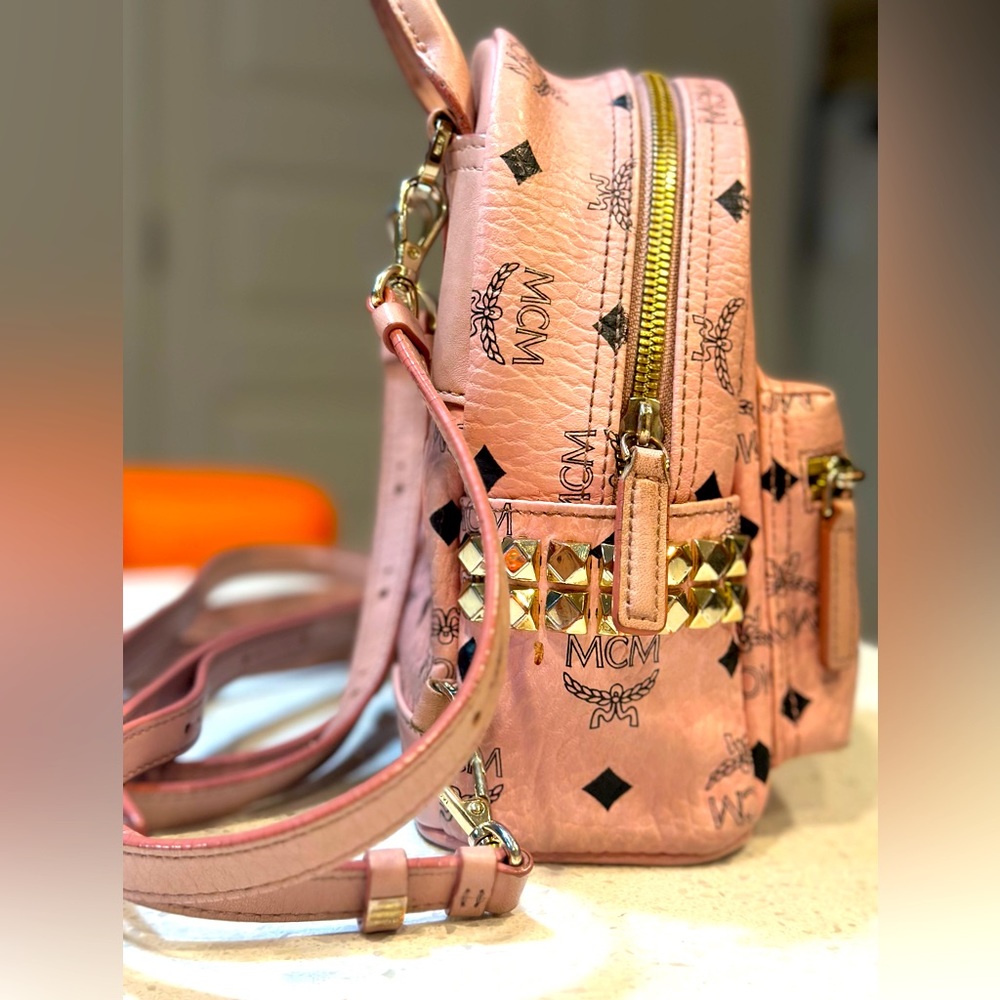 AUTHENTIC MCM Pink Mini Backpack - Used - GREAT DEAL - Ships fast !!